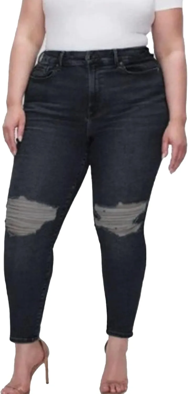 2025 Spring Summer Plus Size Stretch Women Skinny Jeans Ripped Fashion Plus Size Belly Women Hip Lifting Jeans