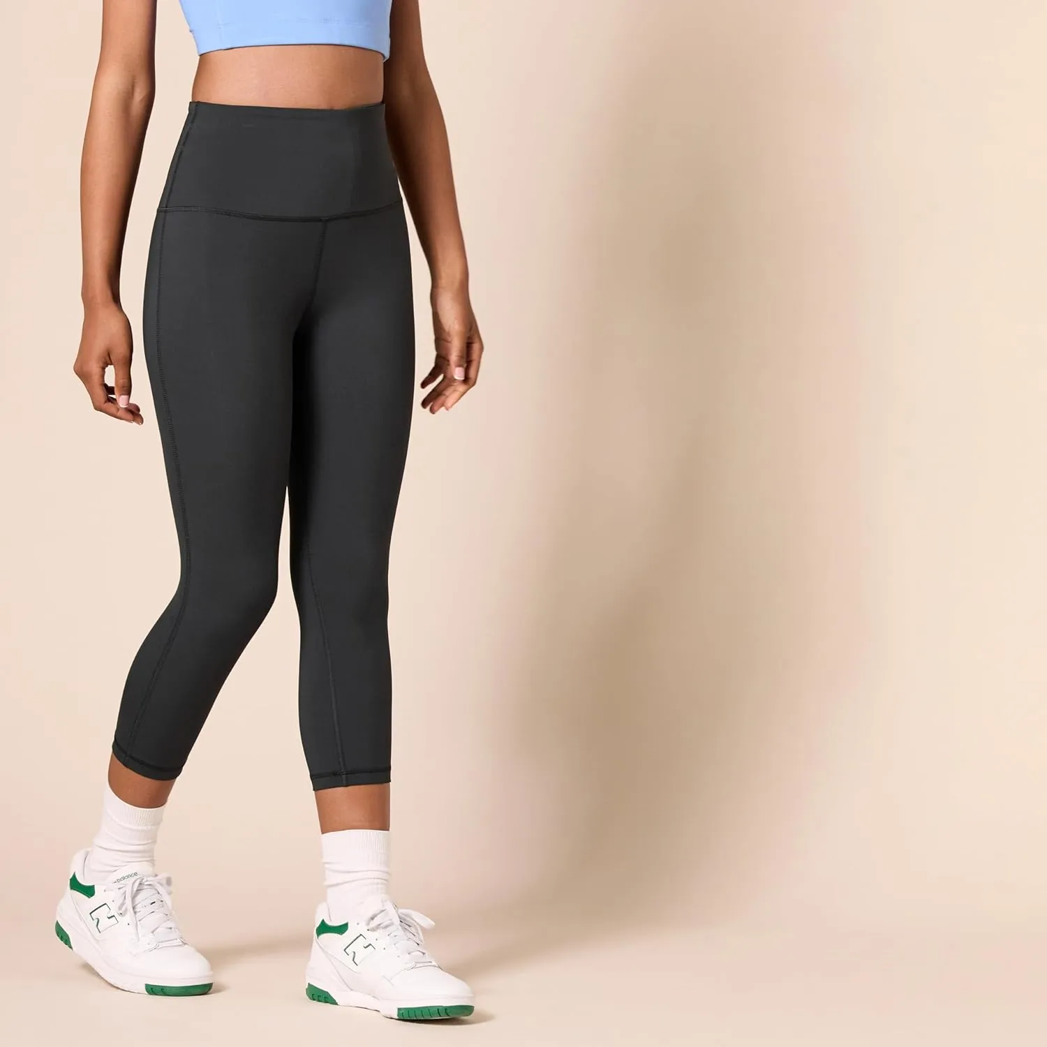 Amazon Essentials Women's Active Sculpt Workout Athleisure High Rise Capri Leggings (Available in Plus Size)