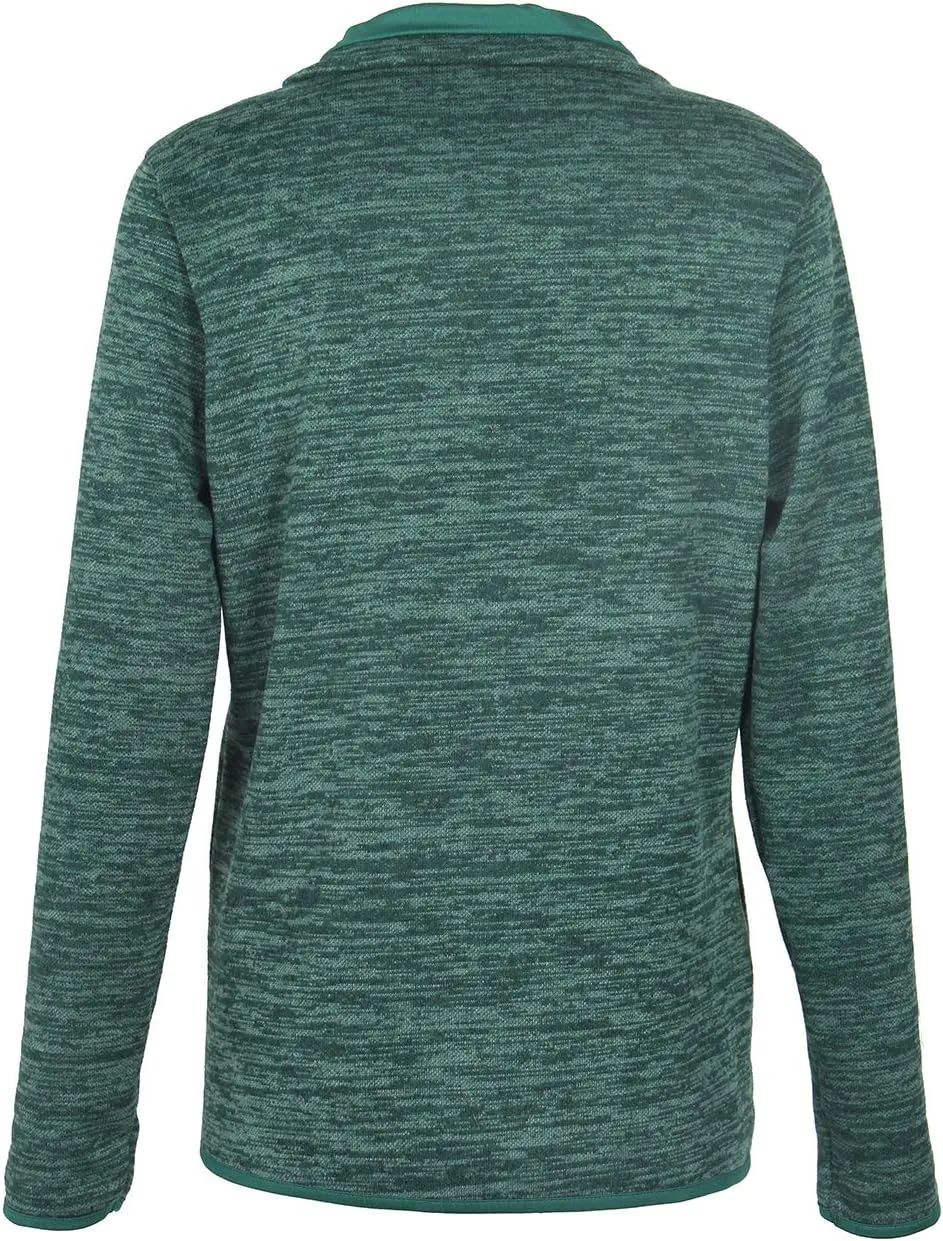 Artfish Women's Women Quarter Zip Casual Pullovers Lightweight Fleece Sweatshirts with Pockets