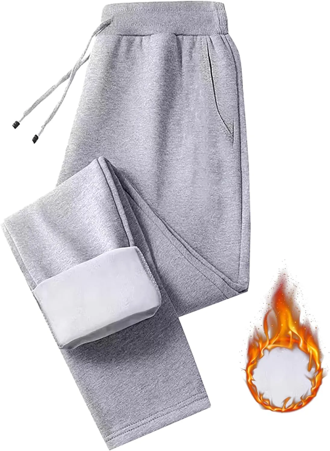 Bevawear Glide Pants for Women, Winter Plush Glidepants Winter Pants for Women Fleece Lined Joggers Women