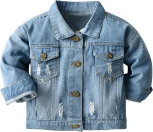 Boys' Denim Jacket Boys' Denim Jacket Outerwear, 12M-14 Years Boys Denim Jacket Girls' Trucker Jacket
