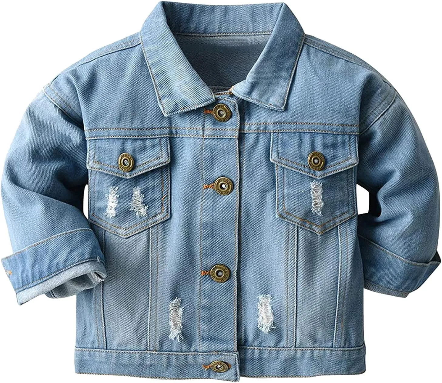 Boys' Denim Jacket Boys' Denim Jacket Outerwear, 12M-14 Years Boys Denim Jacket Girls' Trucker Jacket