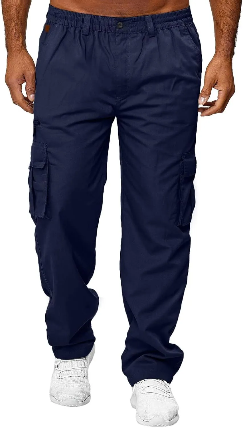 Cargo Lightweight Tactical Pants for Men Fashion Cargo Pants Multi Pocket Athletic Pants Casual Outdoor Trousers