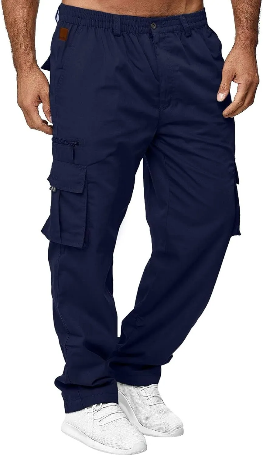 Cargo Lightweight Tactical Pants for Men Fashion Cargo Pants Multi Pocket Athletic Pants Casual Outdoor Trousers