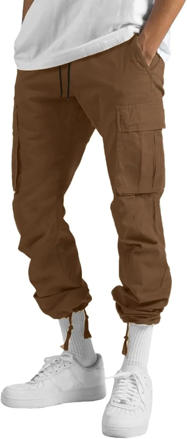 Cargo Pants for Men Baggy Mens Fashion Jogger Athletic Pants Casual Loose Fit Cargo Pants Straight Sweatpants