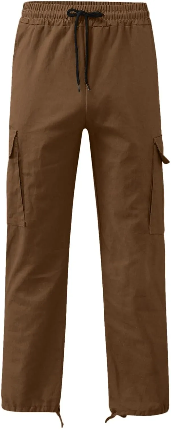 Cargo Pants for Men Baggy Mens Fashion Jogger Athletic Pants Casual Loose Fit Cargo Pants Straight Sweatpants