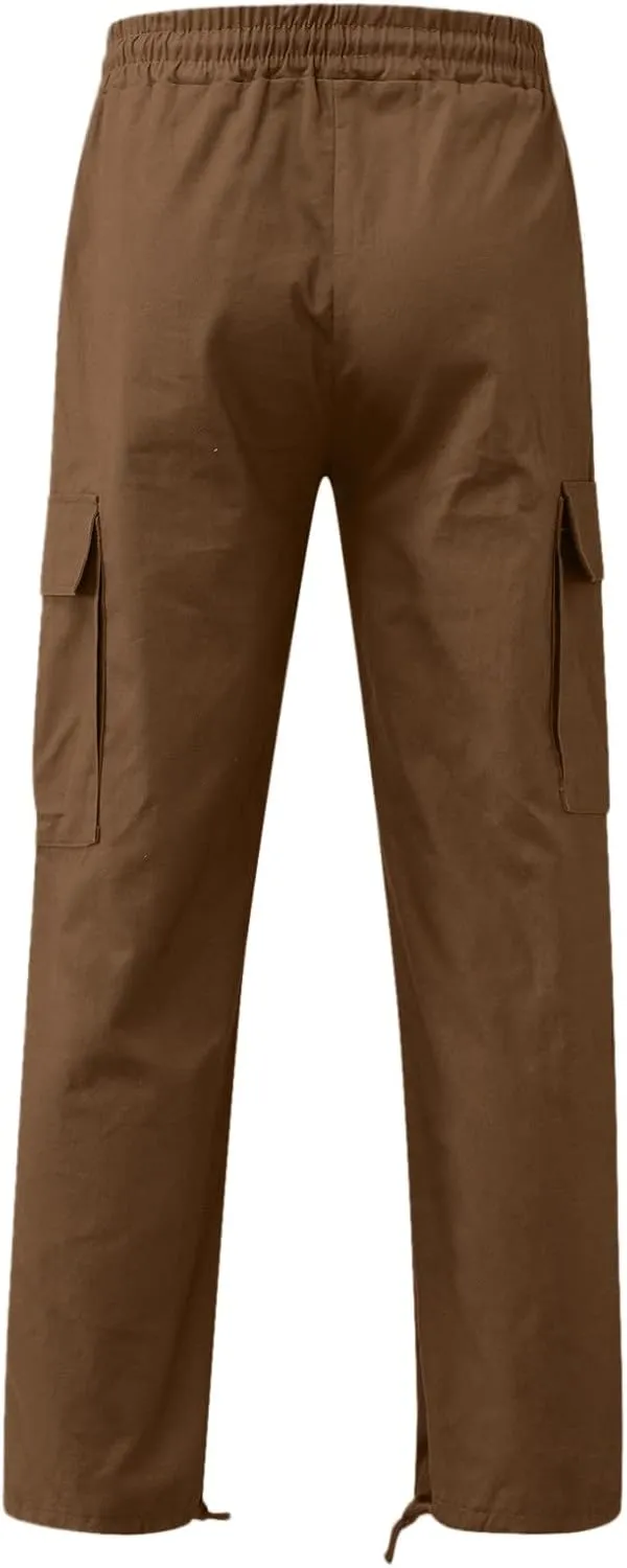 Cargo Pants for Men Baggy Mens Fashion Jogger Athletic Pants Casual Loose Fit Cargo Pants Straight Sweatpants