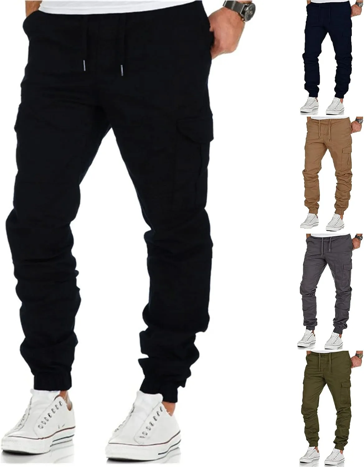 Cargo Pants for Men Relaxed Fit Mens Cargo Pants Joggers Running Sports Sweatpants Slim Fit Fashion Men's Pants Sweat