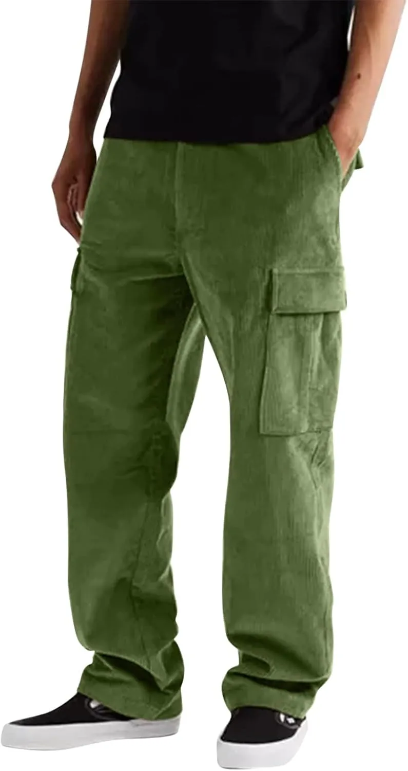 Cargo Pants for Men Relaxed Fit Mens Sweat Pants for Man Drawstring Sweatpants Athletic Pants for Mens Work Joggers