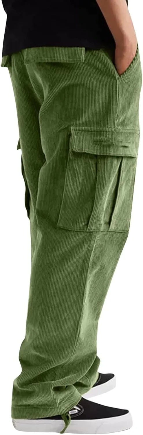 Cargo Pants for Men Relaxed Fit Mens Sweat Pants for Man Drawstring Sweatpants Athletic Pants for Mens Work Joggers