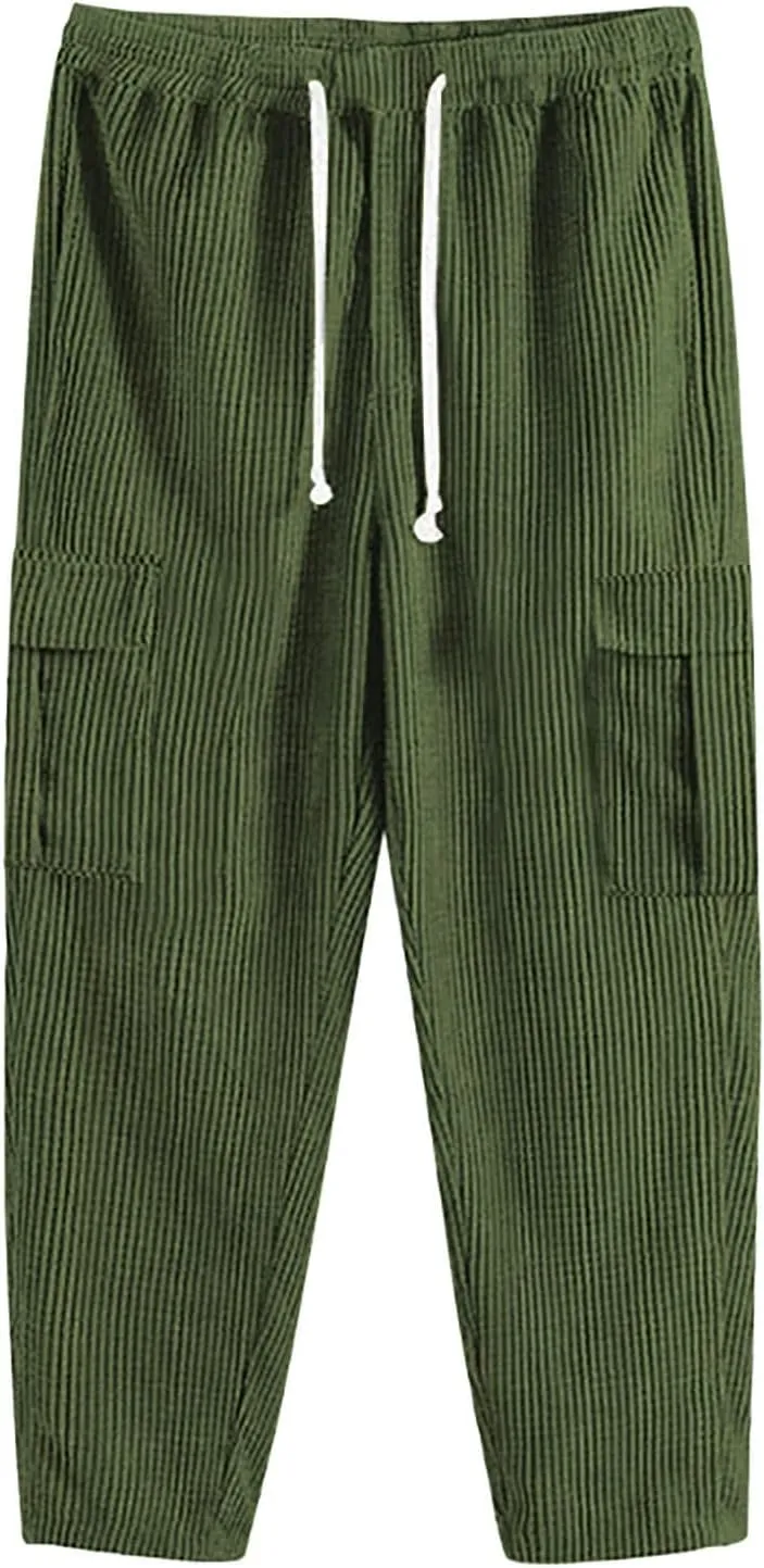 Cargo Pants for Men Relaxed Fit Mens Sweat Pants for Man Drawstring Sweatpants Athletic Pants for Mens Work Joggers