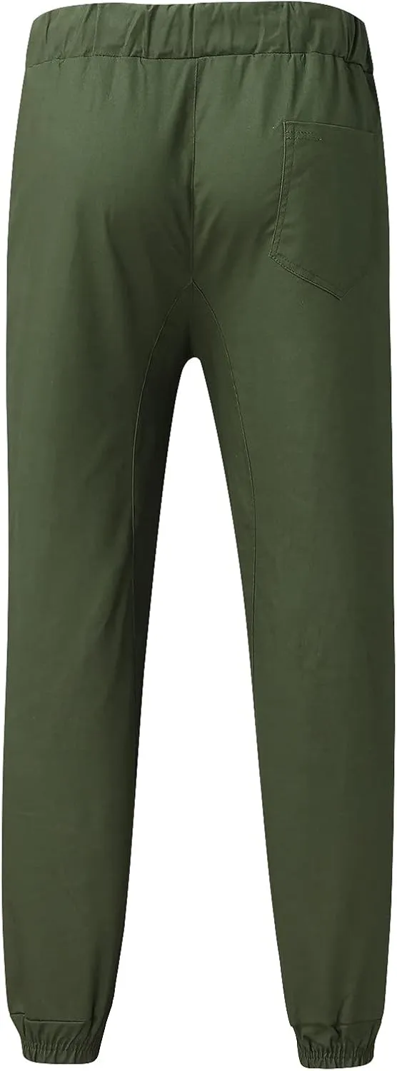 Cargo Pants for Men Relaxed Fit Trousers Casual Outdoor Joggers Lightweight Sweatpants for Men Jogging Cargo Pants
