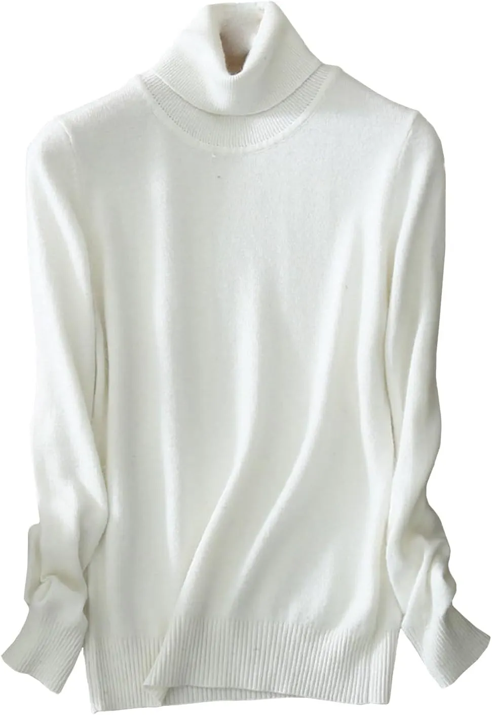 Cashmere Sweaters for Women Long Sleeve Turtleneck Sweater Pullover Winter Spring Soft Warm Cozy Wool Knit Sweater