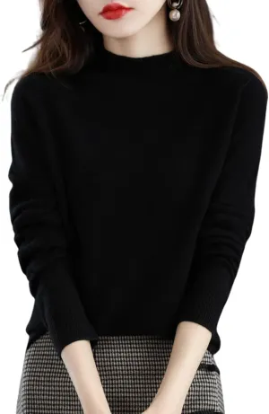 Cashmere Sweaters for Women,Cashmere Long Sleeve Crewneck Fall Winter Sweaters