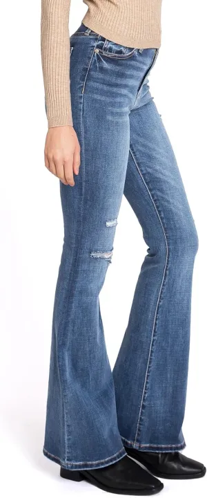 Celebrity Pink Jean Women's Juniors High Waisted Flared Bell Bottoms