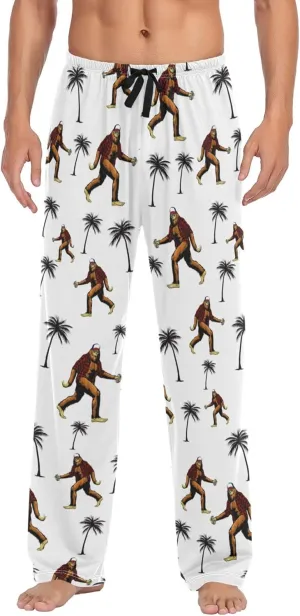Corgi Men's Straight-Fit Pajama Pant Jersey Sleep Pjs Bottoms with Pocket Drawstring