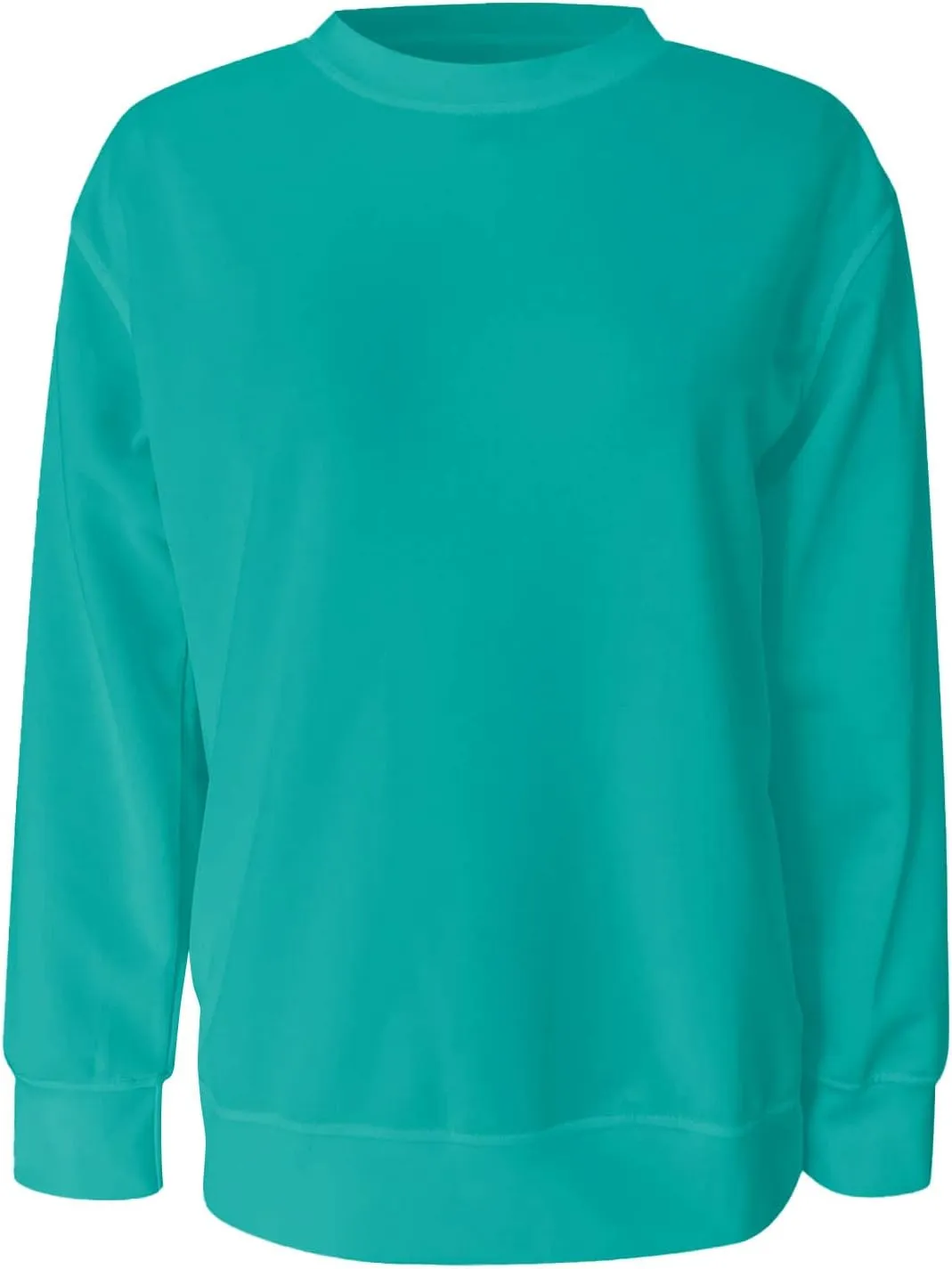 Crew Neck Fall Sweatshirts For Women Long Sleeve Casual Tops Trendy Gradient Color Sweatshirts Winter Pullover Outfit