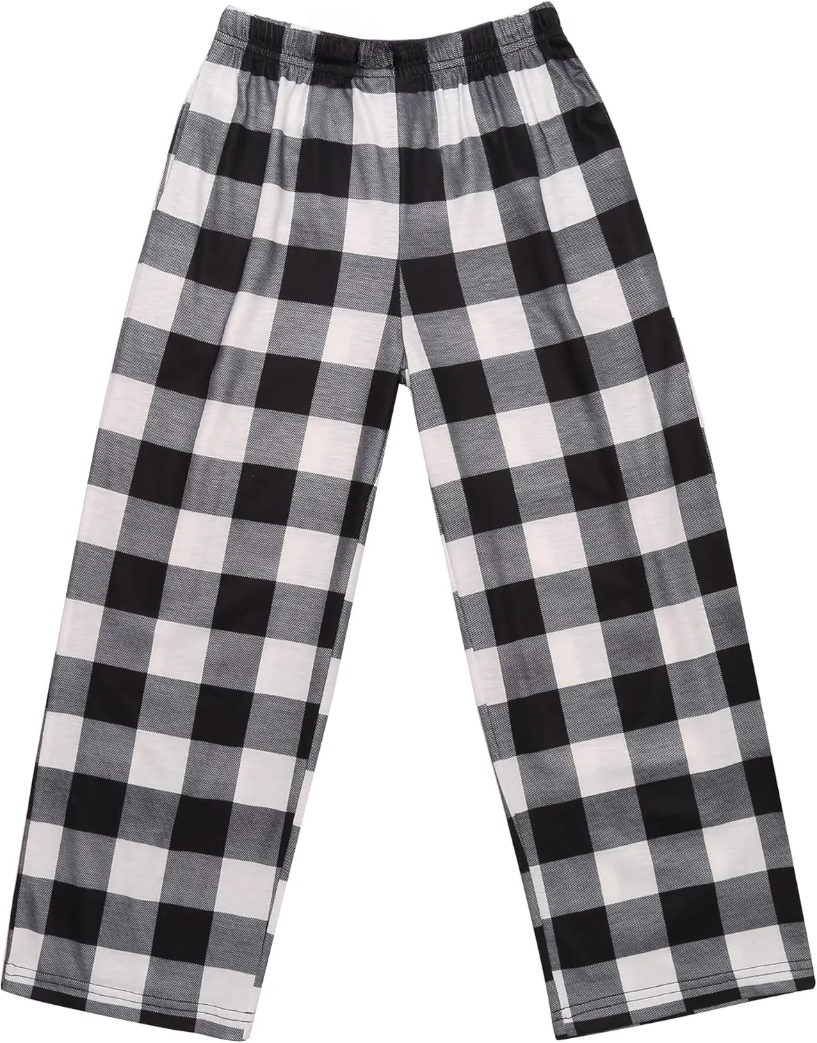 Ekouaer Boys Pajama Pants Long Sleep Soft Elastic Waist Bottoms Plaid Lounge With 2 Pockets 4-14 Years