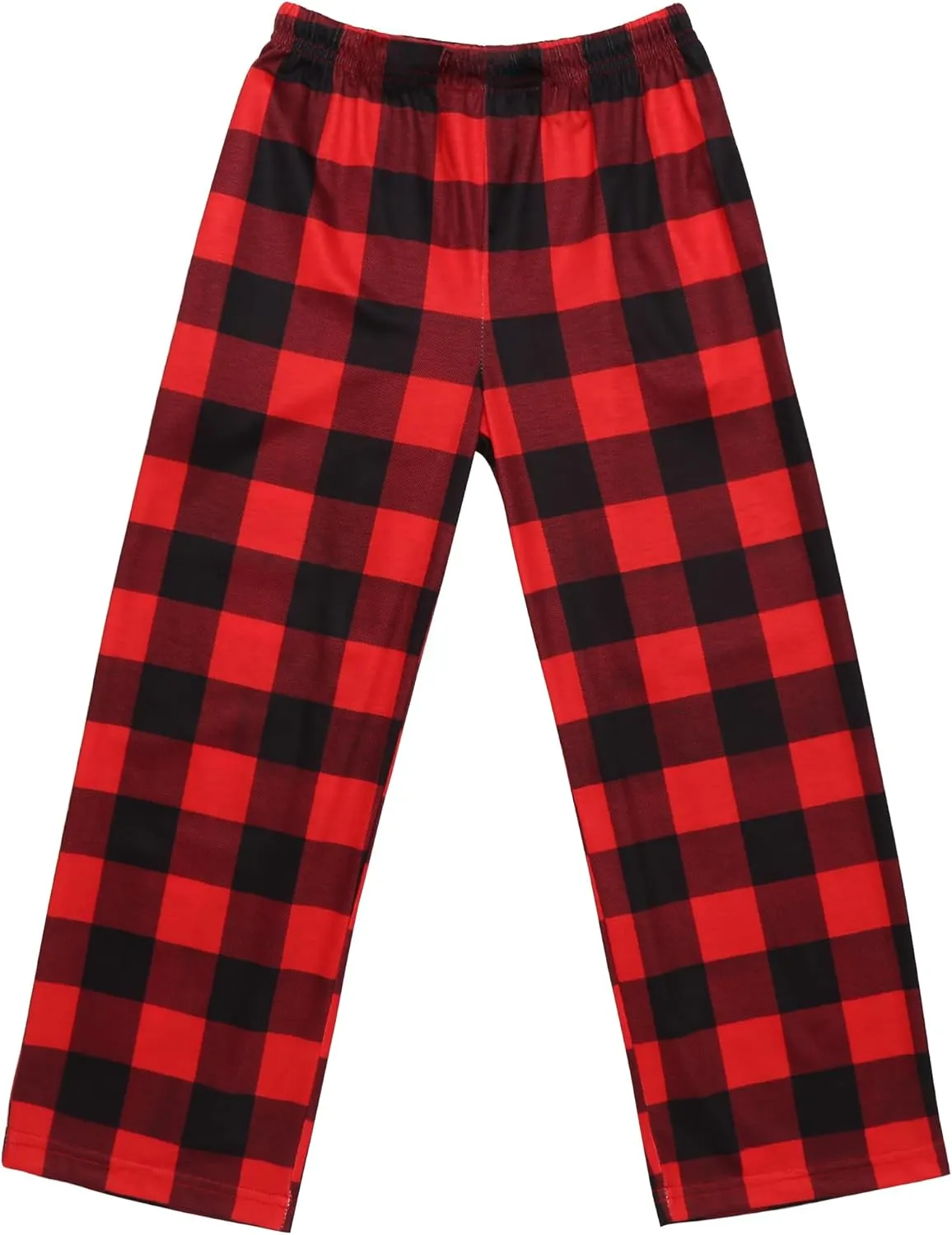 Ekouaer Boys Pajama Pants Long Sleep Soft Elastic Waist Bottoms Plaid Lounge With 2 Pockets 4-14 Years