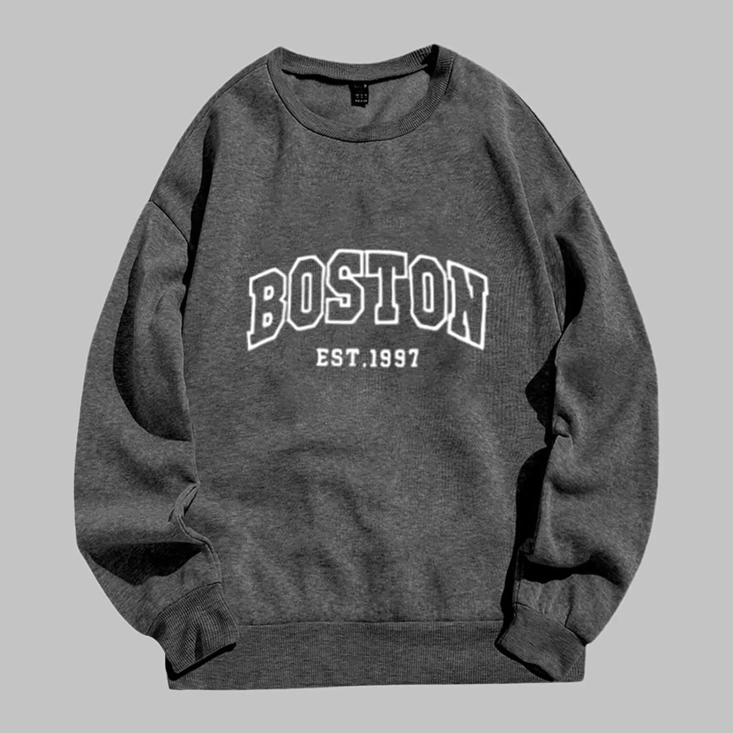 Fall Sweatshirts for Women Casual Crew Neck Long Sleeve Pullover Sweatshirts Fall Cute Cat Graphic Print Sweater Shirts