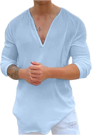 generic Men's Henley Shirts Short Sleeve Stylish Summer Casual Workout T-Shirts Muscle Tops Regular Fit Gym T Shirts Button