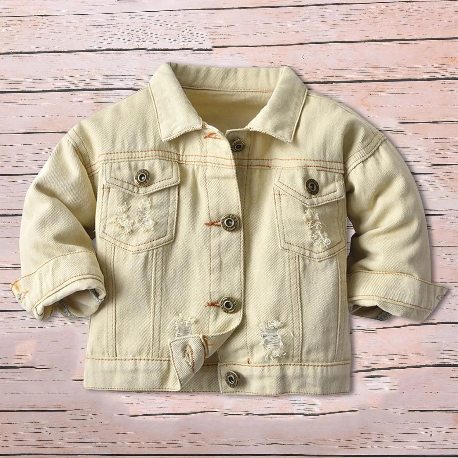Girls' Basic Denim Jacket Girls' Denim Trucker Jacket Baby Toddler Girls Basic Denim Jacket, Boys Jacket