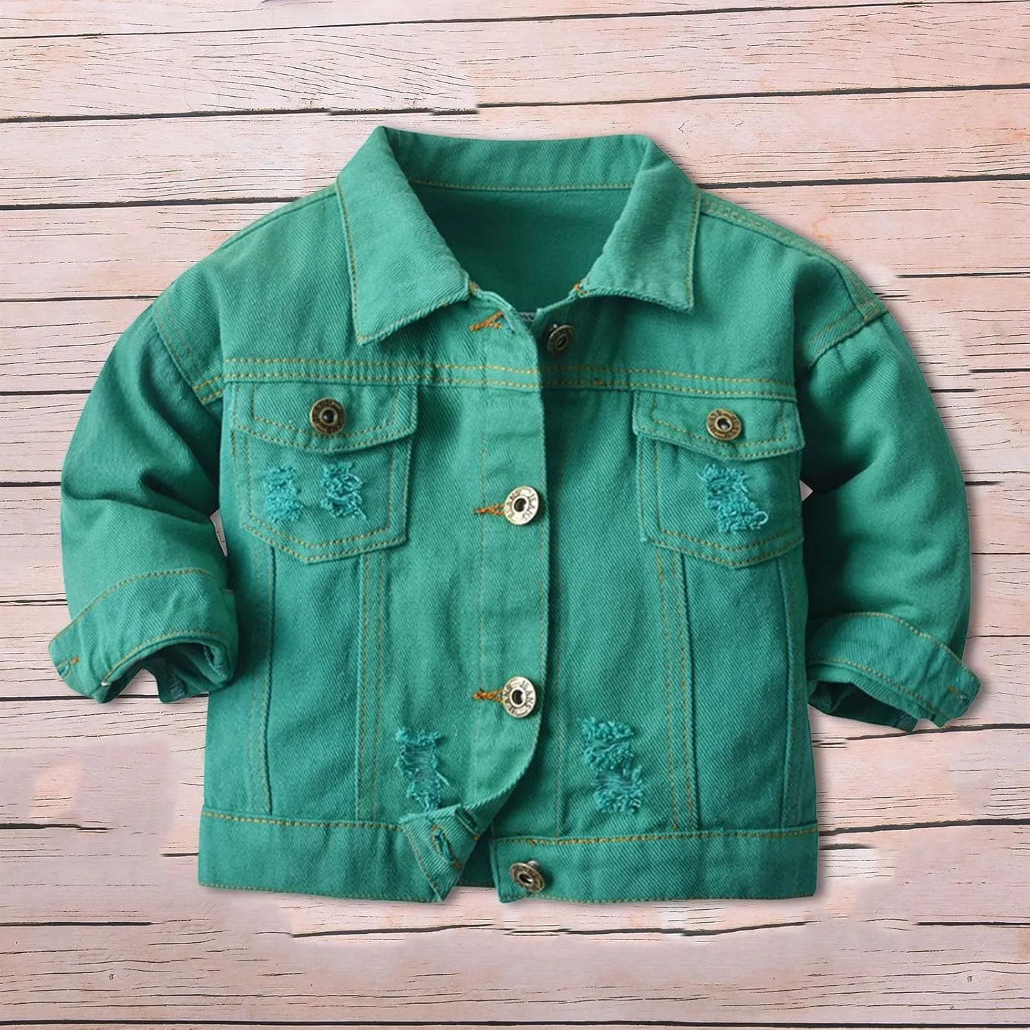 Girls' Basic Denim Jacket Girls' Denim Trucker Jacket Baby Toddler Girls Basic Denim Jacket, Boys Jacket