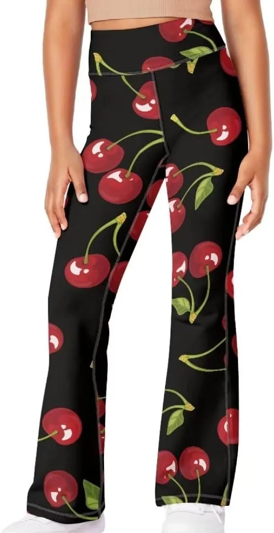 Girls Yoga Pants Size 5-14 Cute Flare Leggings for Girls Bell Bottoms