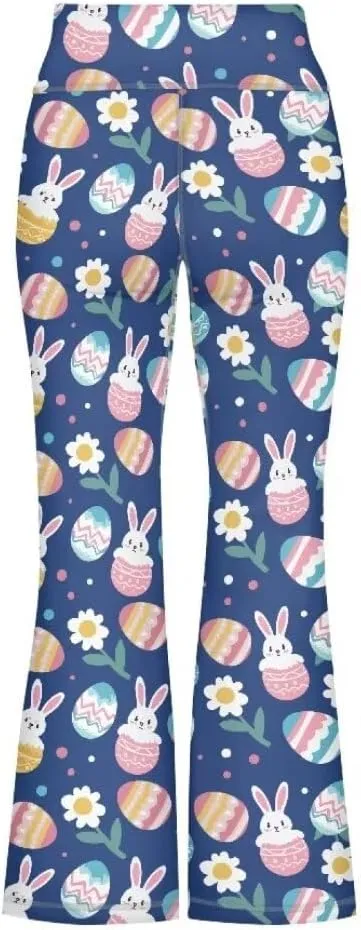 Girls Yoga Pants Size 5-14 Cute Flare Leggings for Girls Bell Bottoms