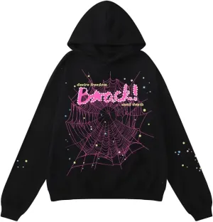 Hip Hop Spider Hoodies Set Y2k Hoodie Tracksuit Pullover Sweatshirt for Women Men Matching Hoodies for Couples