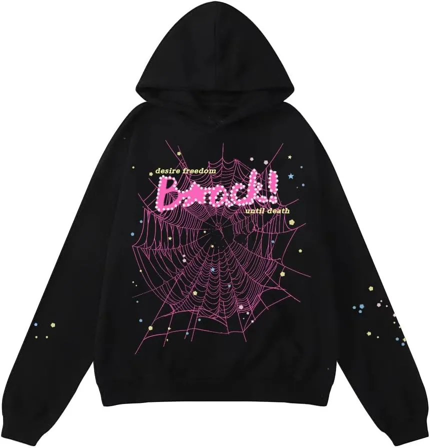Hip Hop Spider Hoodies Set Y2k Hoodie Tracksuit Pullover Sweatshirt for Women Men Matching Hoodies for Couples