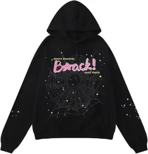 Hip Hop Spider Hoodies Set Y2k Hoodie Tracksuit Pullover Sweatshirt for Women Men Matching Hoodies for Couples