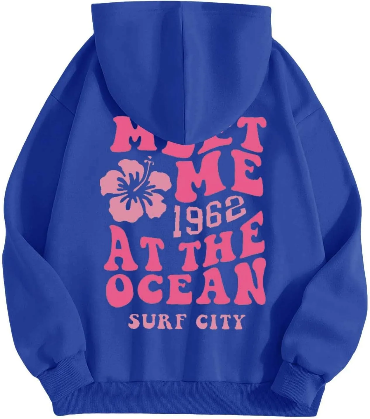 Hoodies for Teen Girls Long Sleeve Letter Preppy Casual Graphic Hoodies Drawstring Pullover Cute Oversized Sweatshirts