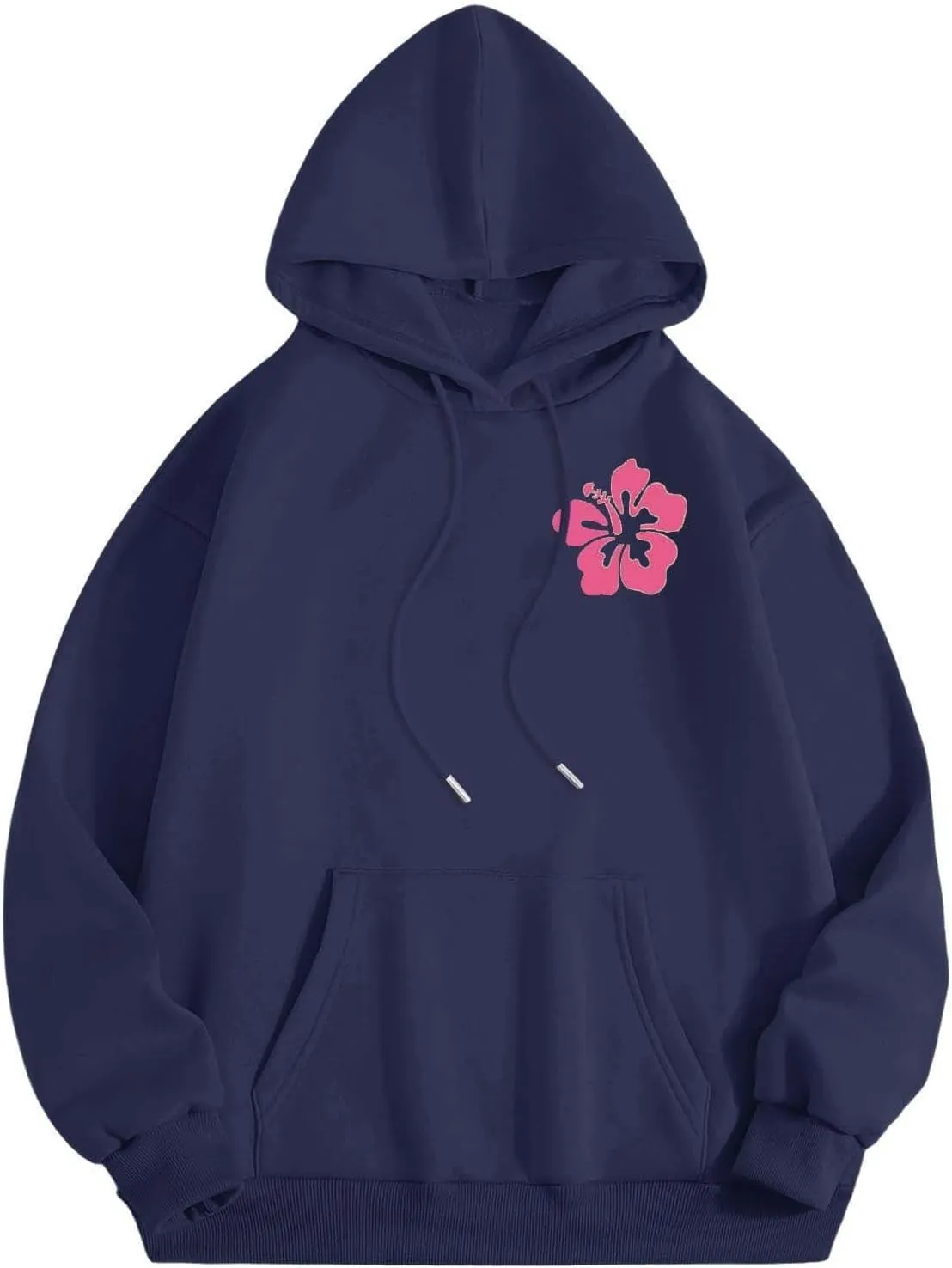 Hoodies for Teen Girls Long Sleeve Letter Preppy Casual Graphic Hoodies Drawstring Pullover Cute Oversized Sweatshirts