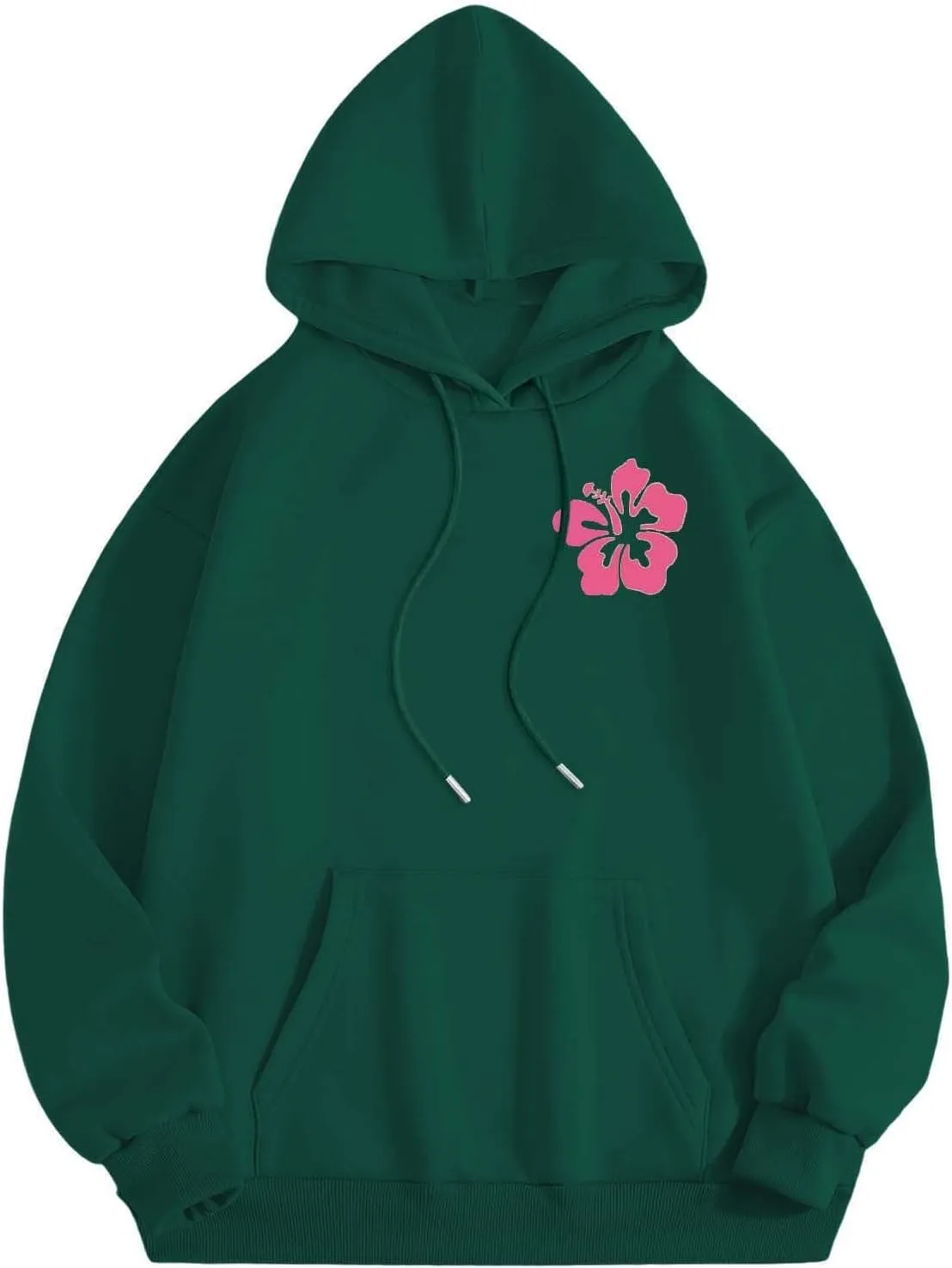 Hoodies for Teen Girls Long Sleeve Letter Preppy Casual Graphic Hoodies Drawstring Pullover Cute Oversized Sweatshirts