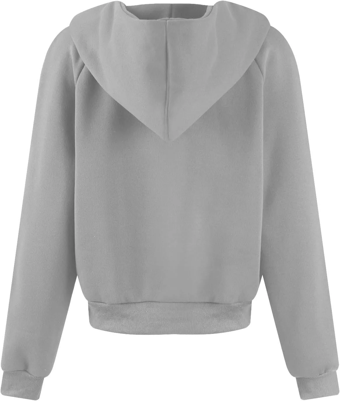 Hoodies for Women Long Sleeve Thumb Hole Sweatshirts Fleece Lined Cropped Loose Fit Hoodies Pullover with Pocket