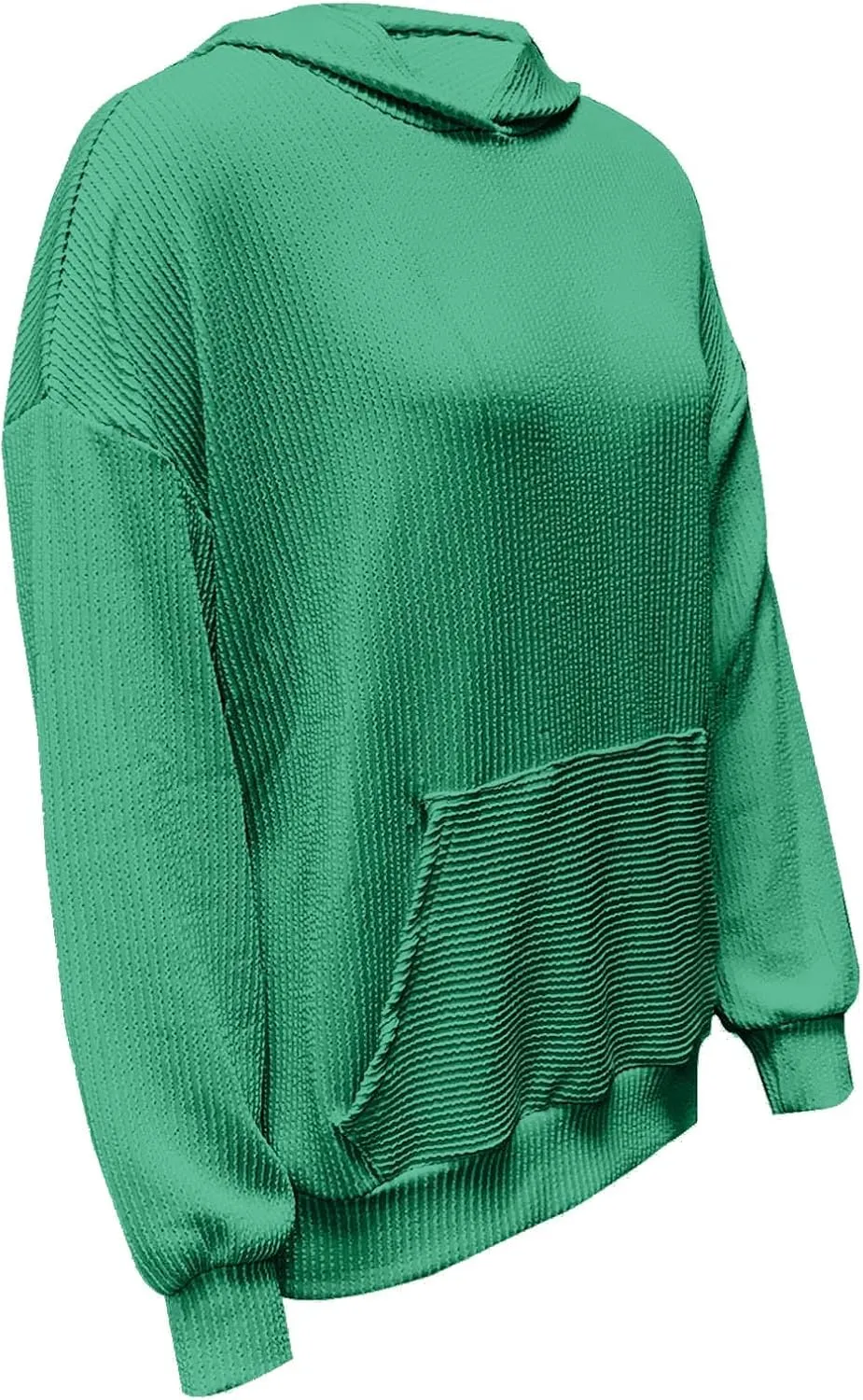Hoodies for Women Solid Color Fall Fashion Hooded Tops With Pockets Long Sleeves Loose Fit 2024 Casual Pullover Top