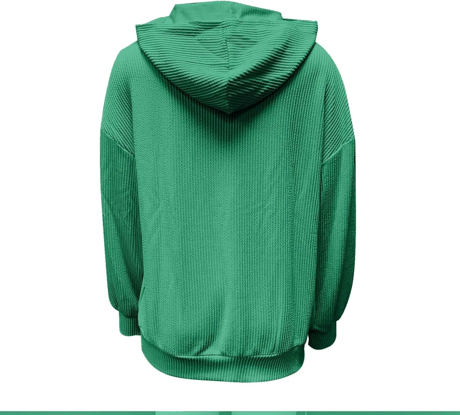 Hoodies for Women Solid Color Fall Fashion Hooded Tops With Pockets Long Sleeves Loose Fit 2024 Casual Pullover Top