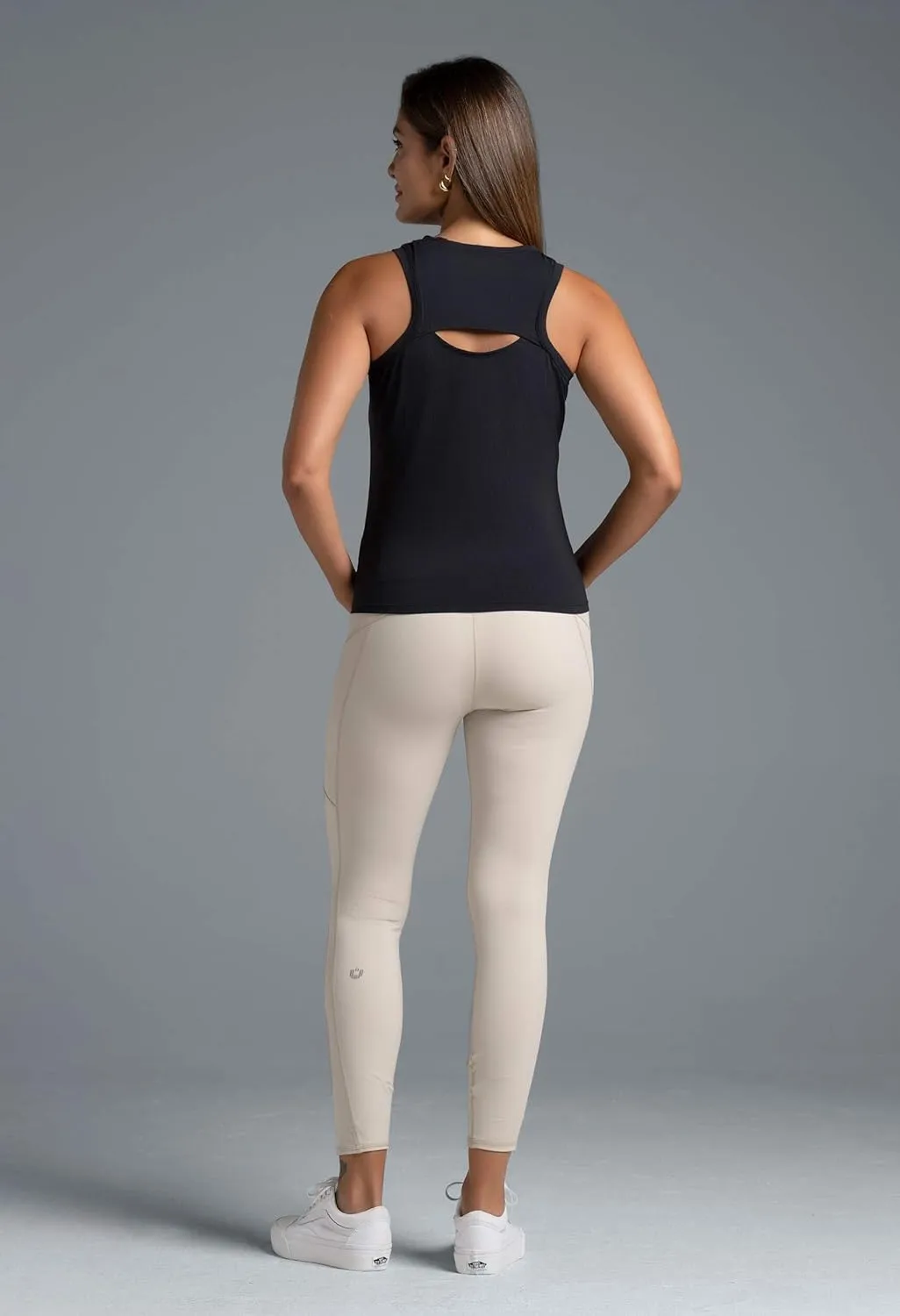 IBKUL Athleisure Wear UPF50  Sun Protective Icefil Cooling Tech Solid Tennis Tank Top - 15000