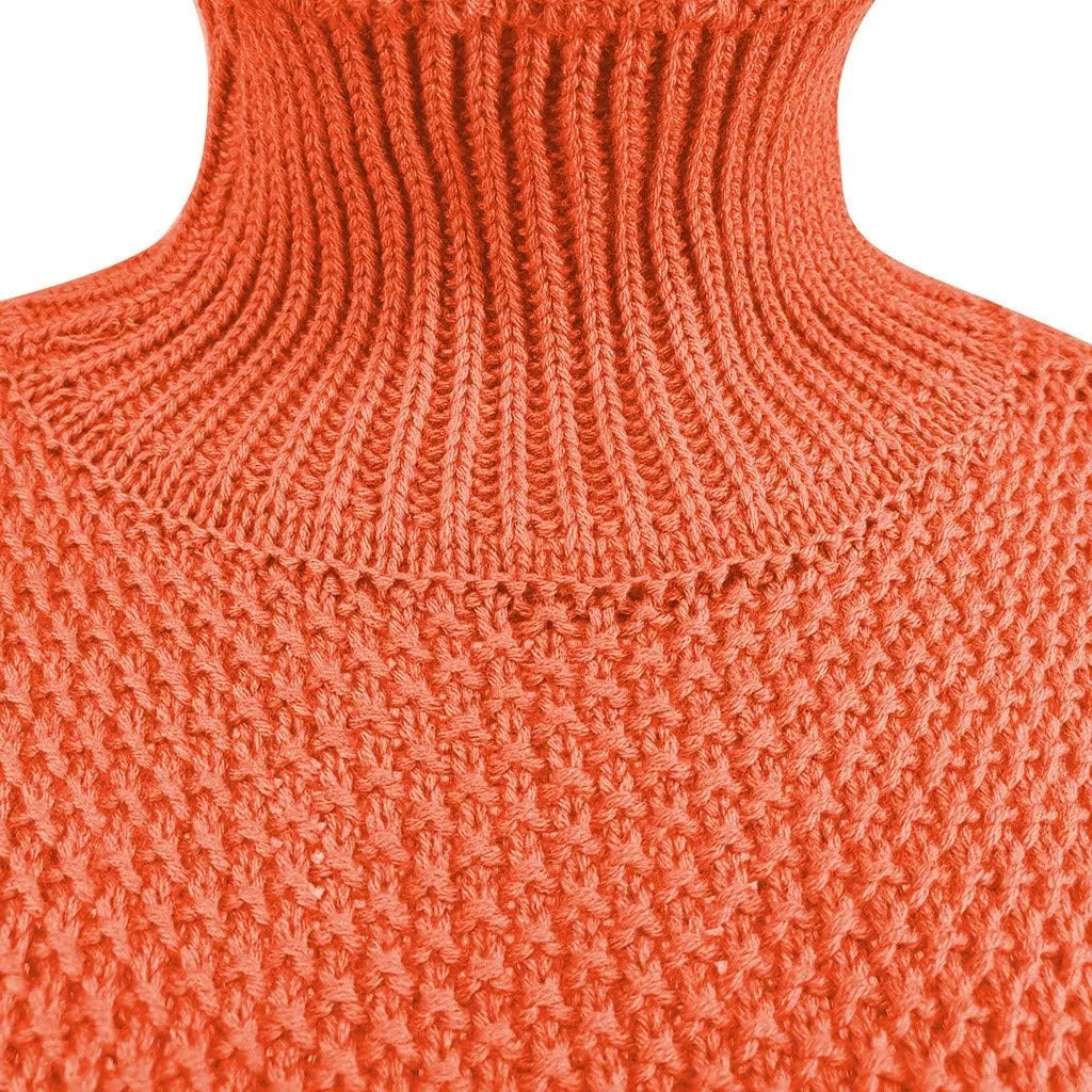 iLH Womens Oversized Sweaters Turtle Neck Solid Color Chunky Pullover Sweaters Fall Winter Cozy Boyfriend Sweaters Loose Fit