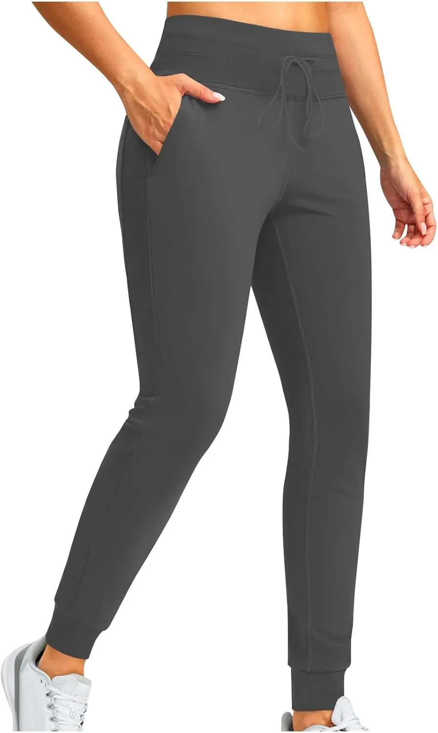 Jogger Pants for Women Lightweight Athletic Leggings Tapered Lounge Pants High Waisted Stretch Drawstring Sweatpants
