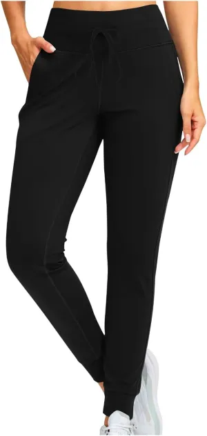 Jogger Pants for Women Lightweight Athletic Leggings Tapered Lounge Pants High Waisted Stretch Drawstring Sweatpants
