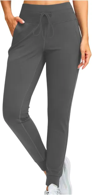 Jogger Pants for Women Lightweight Athletic Leggings Tapered Lounge Pants High Waisted Stretch Drawstring Sweatpants