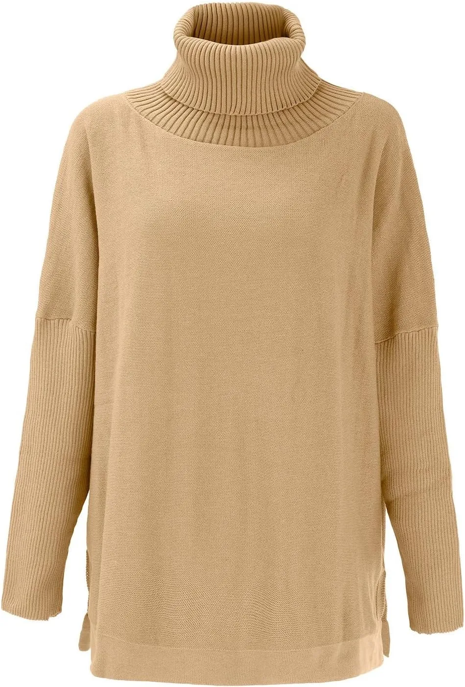 LCMTWX Sweaters for Women Batwing Sleeve Loose Oversized Sweaters Chunky Knitted Pullover Sweaters Fall Sweaters Round