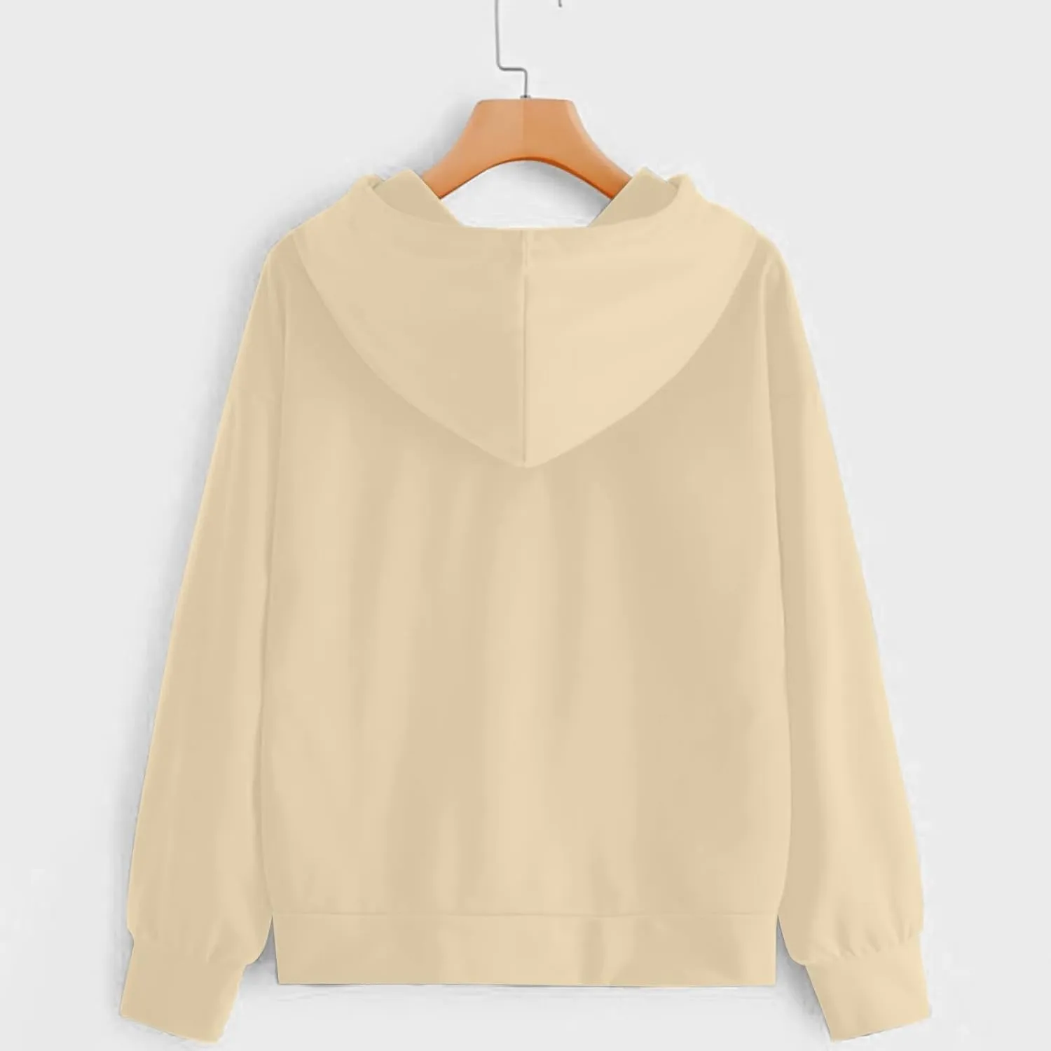 Long Sleeve Hoodie Sweatshirts for Women Fall Drawstring Pullover Sweatshirts Trendy Funny Printed Streetwear Shirts