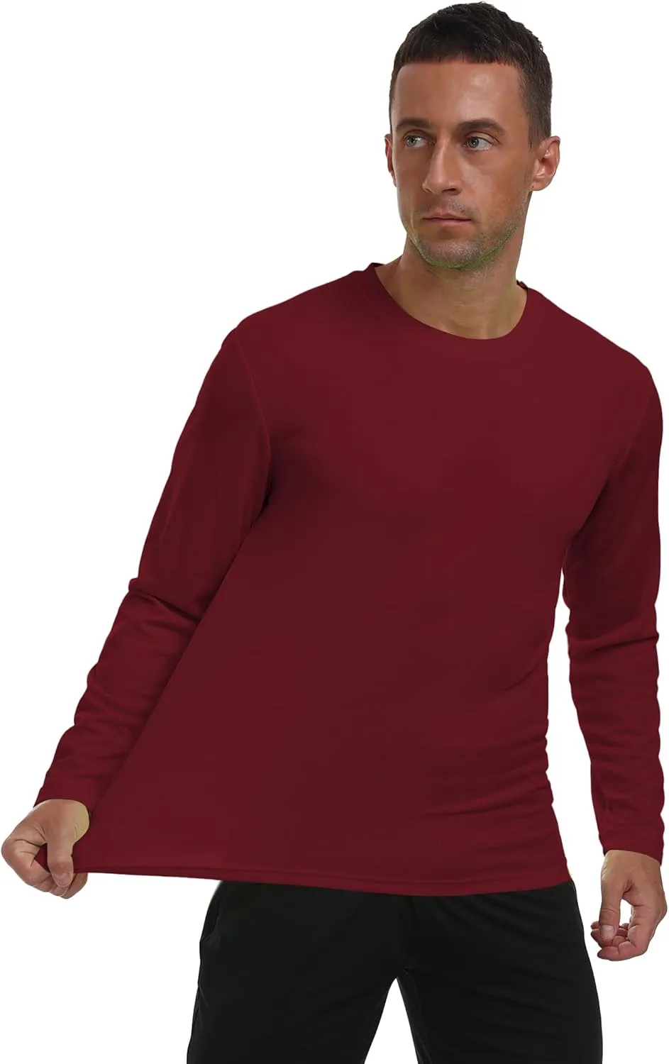Long Sleeve Shirts for Men UPF 50  UV Protection Rash Guard Fishing Shirts Moisture Wicking Quick Dry Sun Shirts HH2410