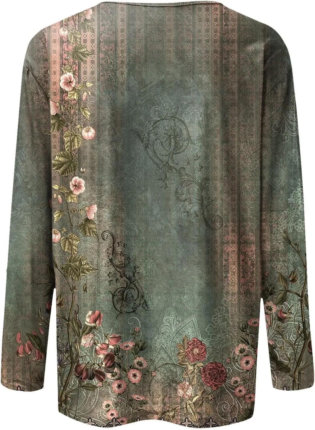 Long Sleeve Shirts for Women - Womens T Shirts Long Sleeve Crew Neck Shirts Basic Tee Sort Comfy Printed Tops Blouse