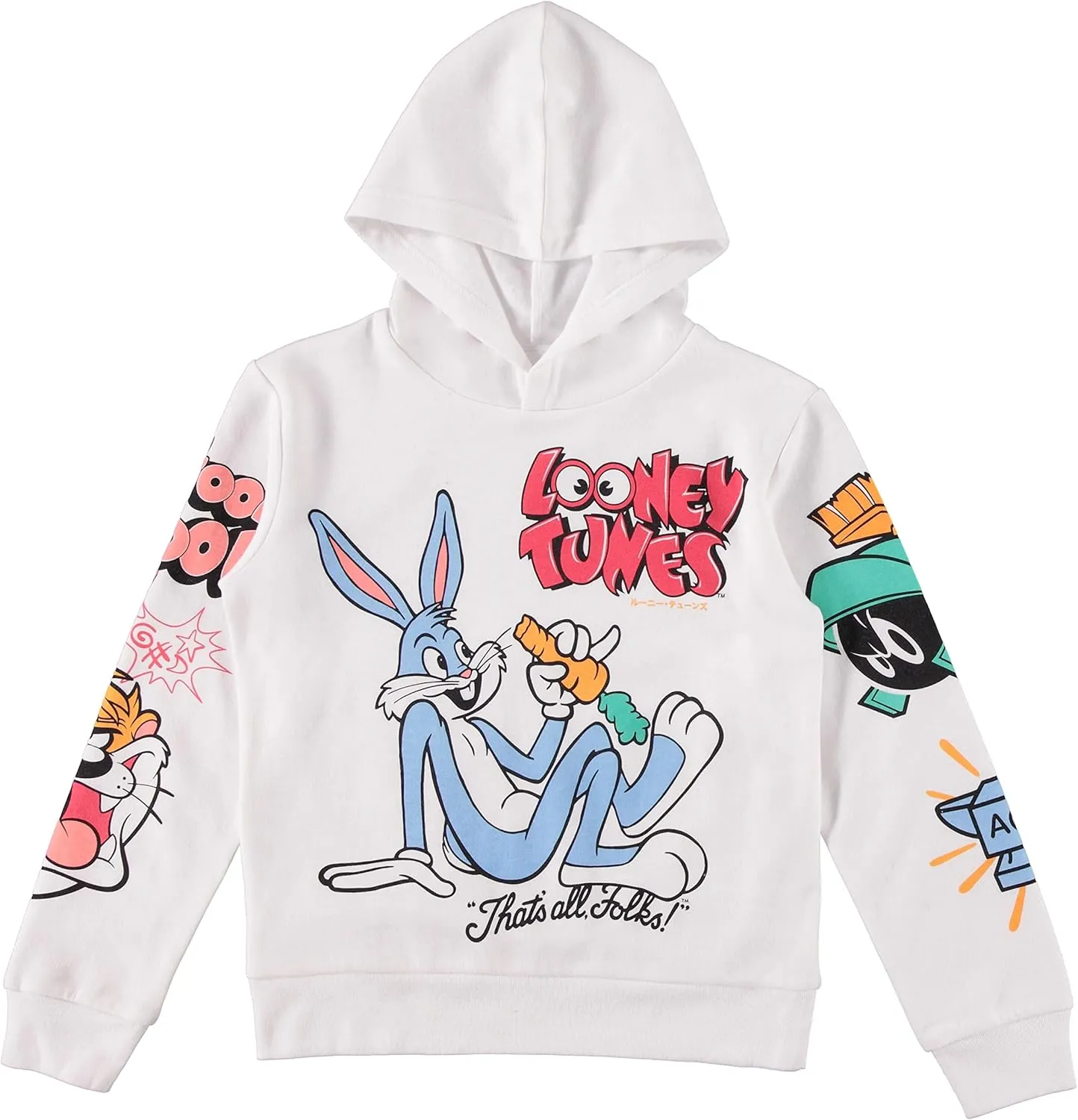 Looney Tunes Boys Hoodie and Jogger Pants 2-Piece Outfit Set- Boys Sizes 4-16