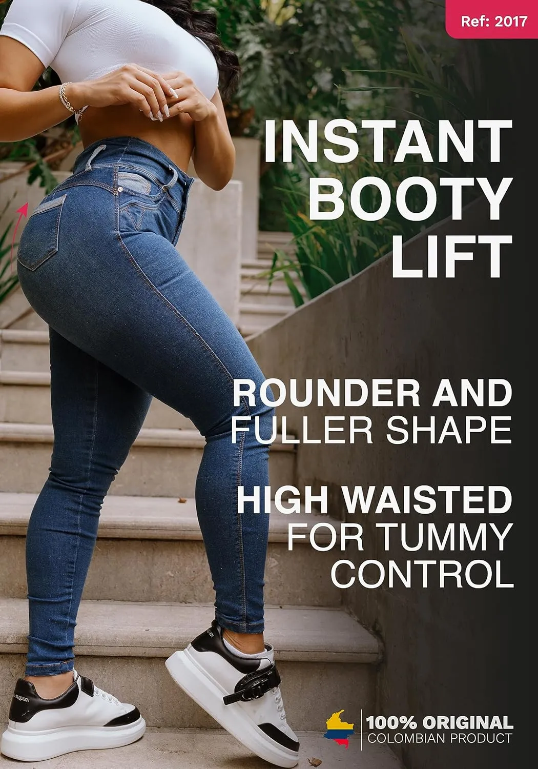 LT.ROSE Butt Lifting Jeans | Pantalones Colombianos Levanta Cola | High Waisted Jeans for Women | Colombian Jeans