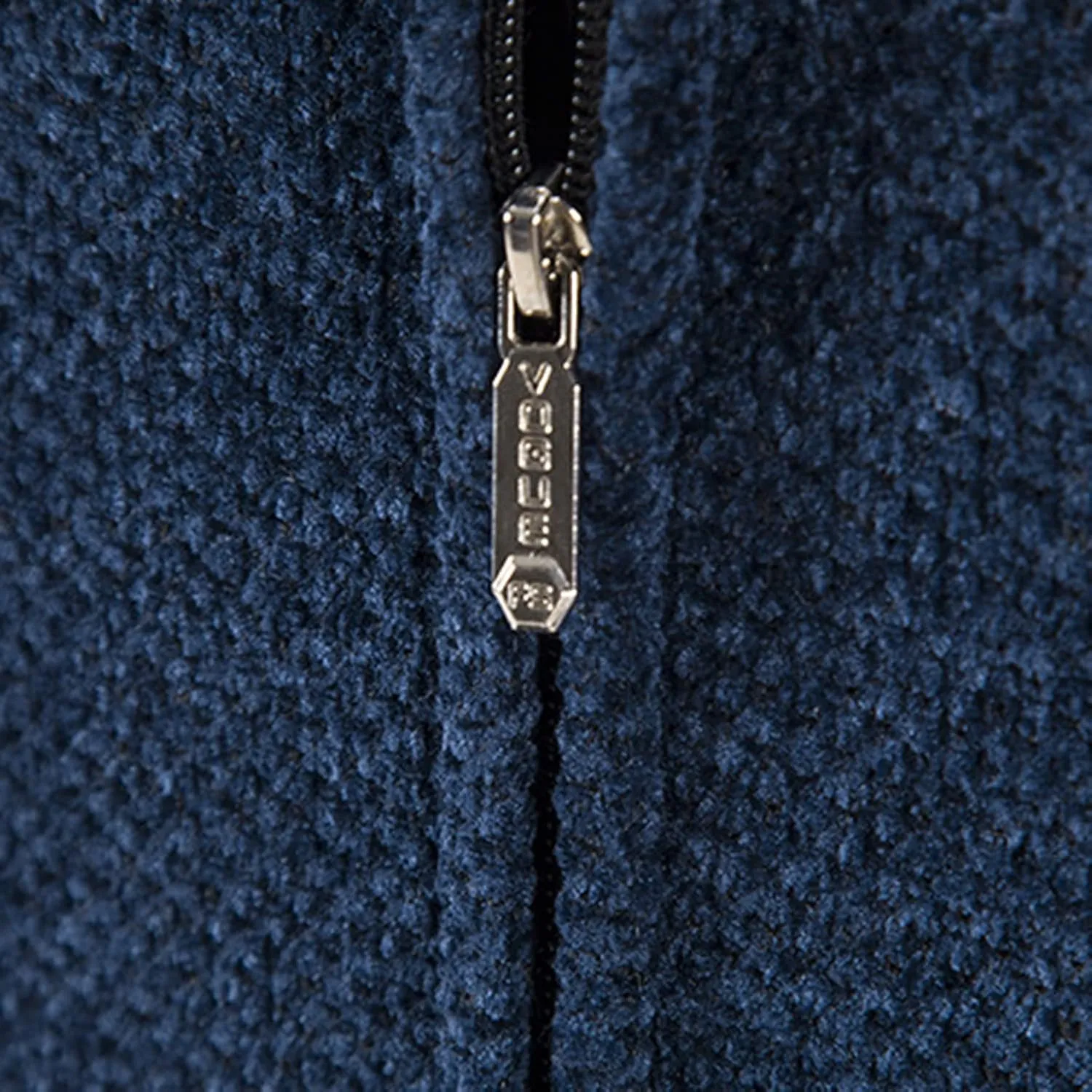 Lu's Chic Men's Full Zip Hoodie Winter Striped Knitted Long Sleeve Cardigan Sweater Slim Fit Hooded Sweatshirt Pockets